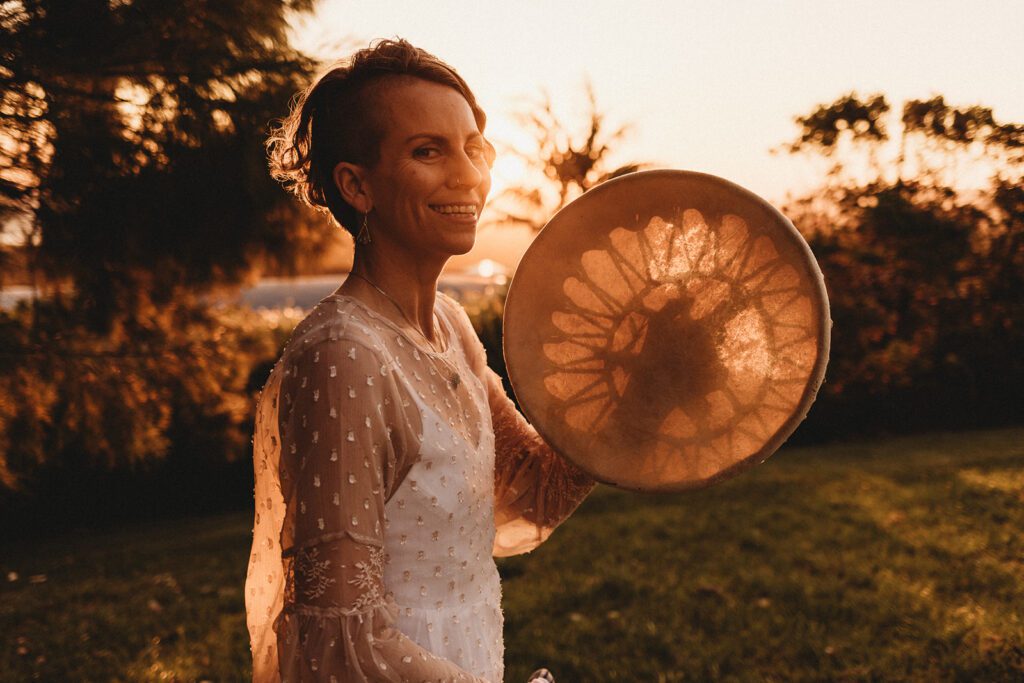 Candlelit sound bath vibes