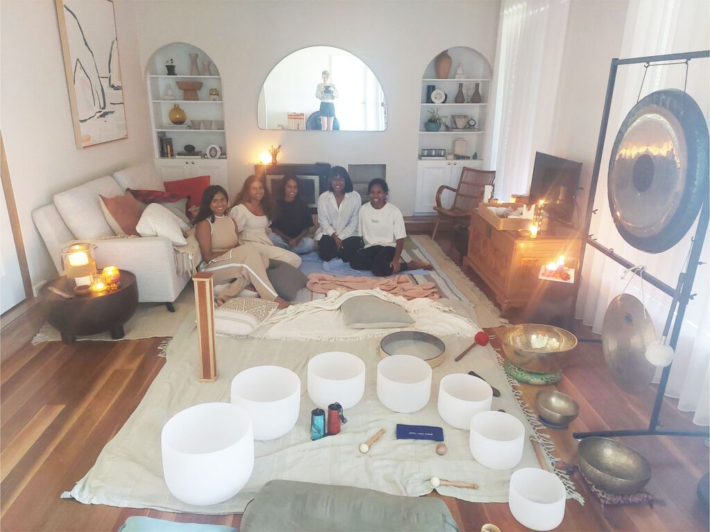 Private group sound healing sessions