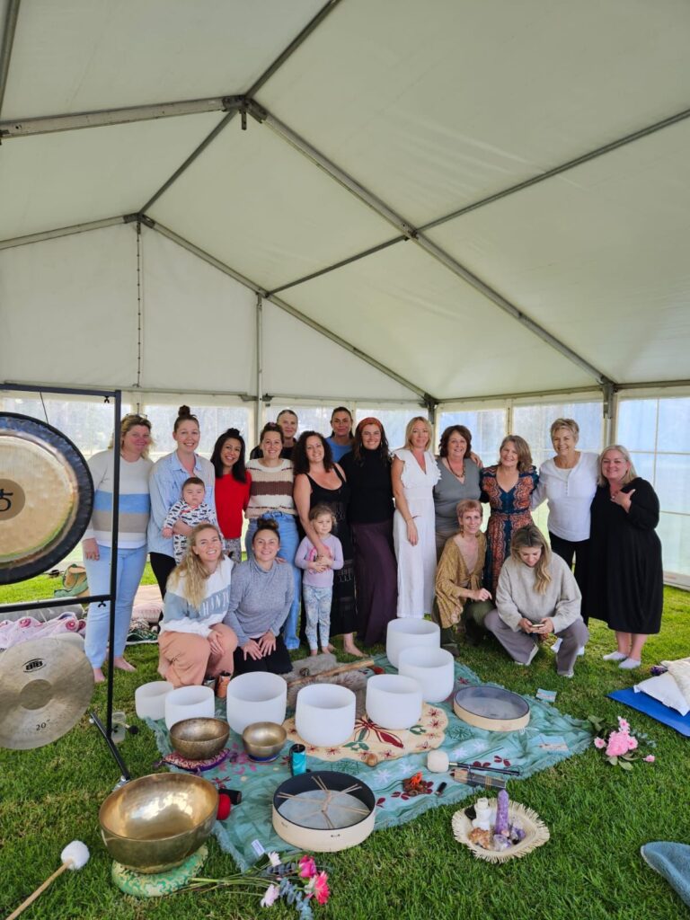 Private group sound healing sessions